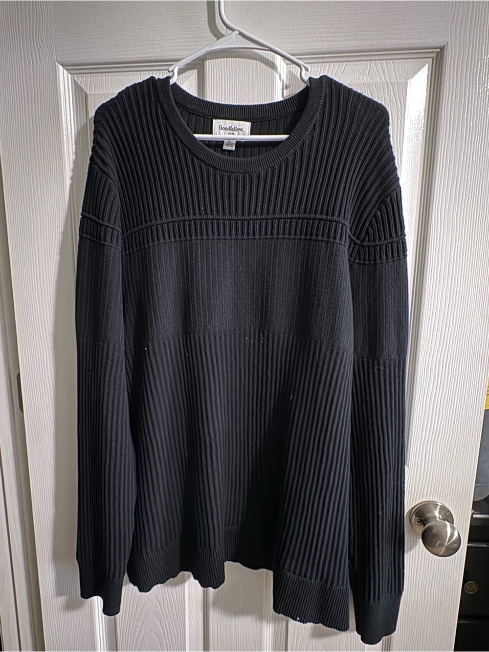 Goodfellow & Co Black Ribbed Crewneck Sweater